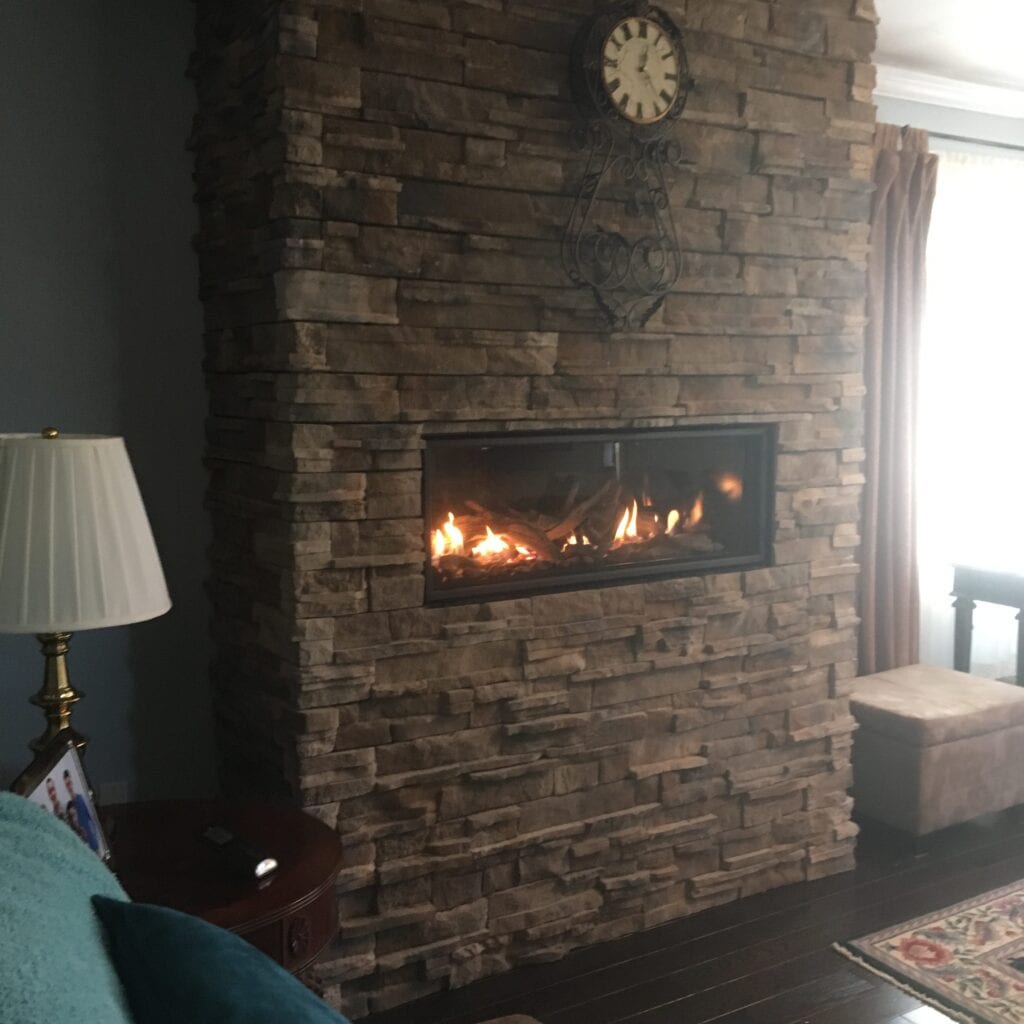 living room fireplace