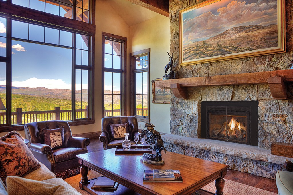 Rustic Fireplace design