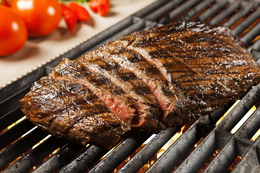 Steak on a grill