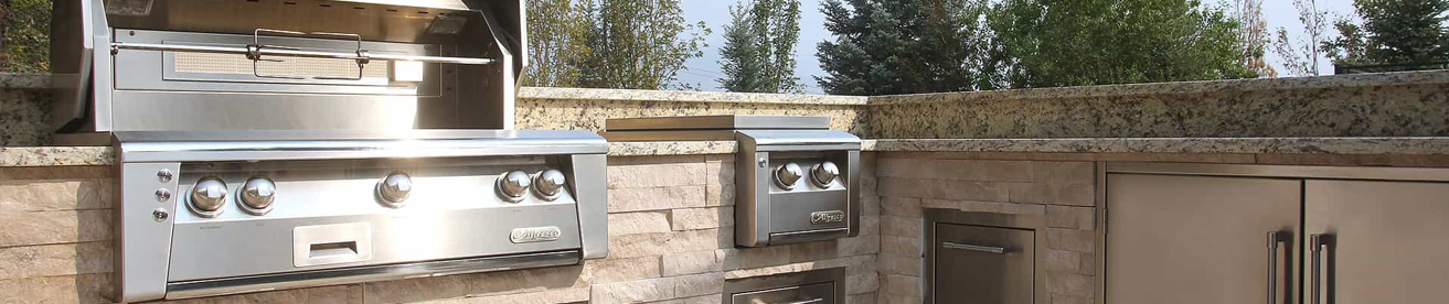 alfresco outdoor grill in kitchen