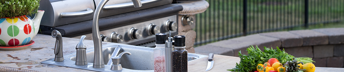 outdoor kitchen sink