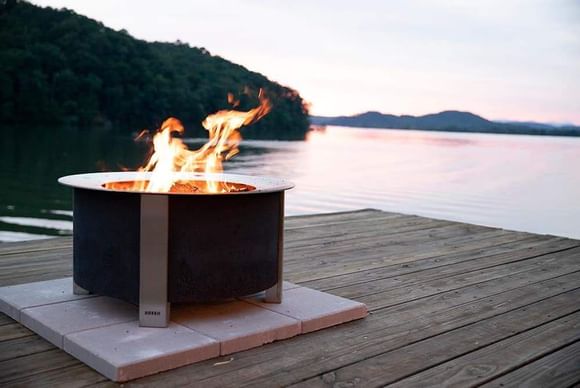 waterside firepit