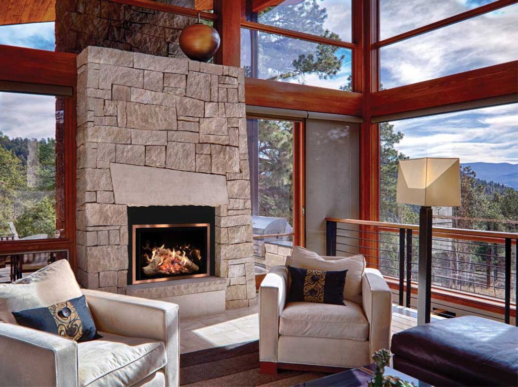 a Mendota gas fireplace